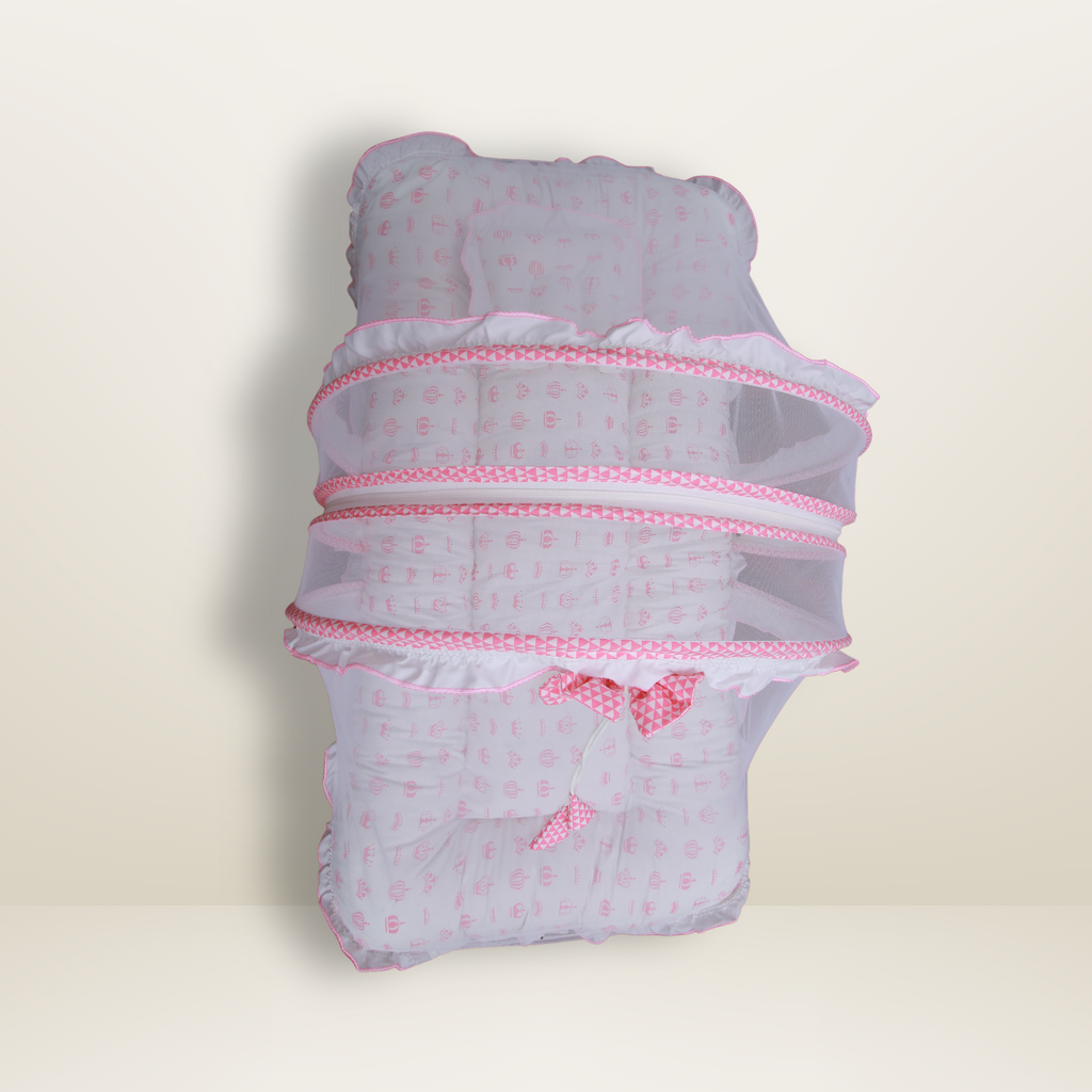 GB Dreamy Net Bed | (6-12 Months) | Pink