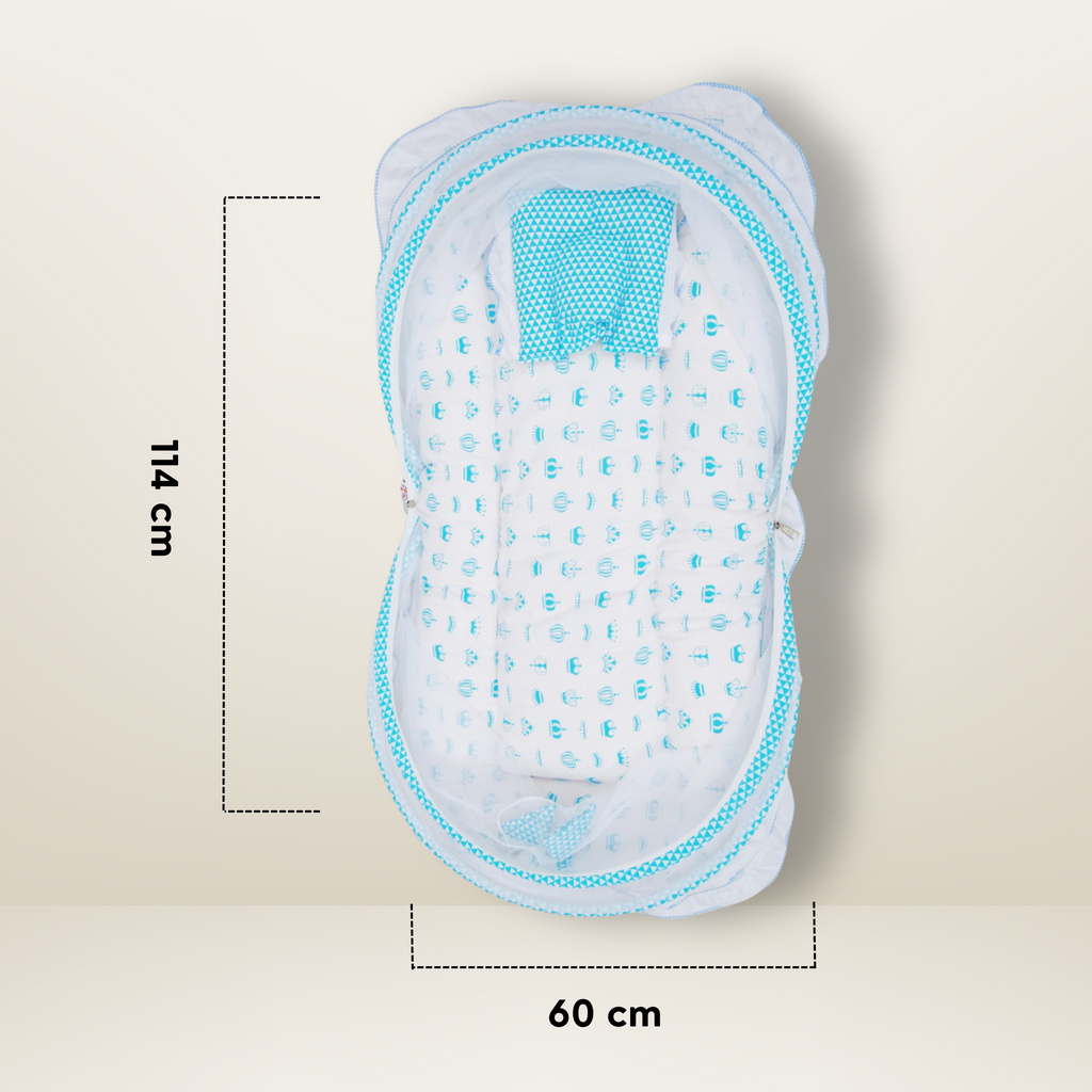 GB Dreamy Net Bed | (6-12 Months) | Sky Blue
