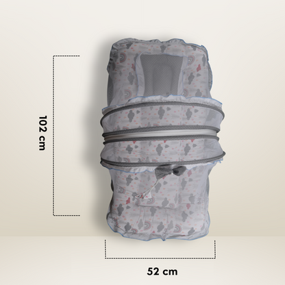GB Dreamy Net Bed | (0-6 Months) | Gray