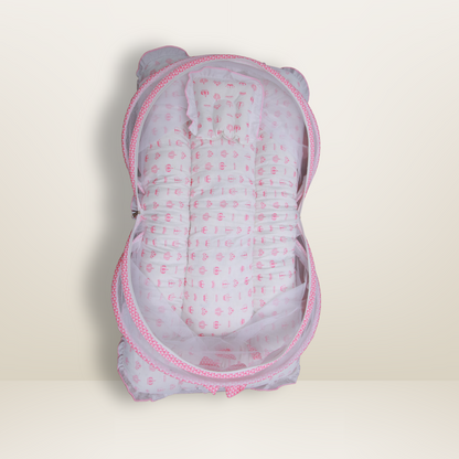 GB Dreamy Net Bed | (0-6 Months) | Pink
