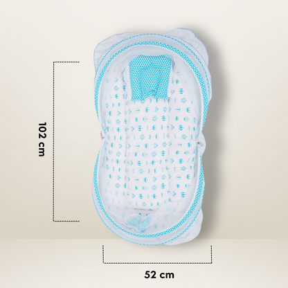 GB Dreamy Net Bed | (0-6 Months) | Sky Blue