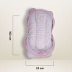 GB Dreamy Net Bed | (0-6 Months) | Pink