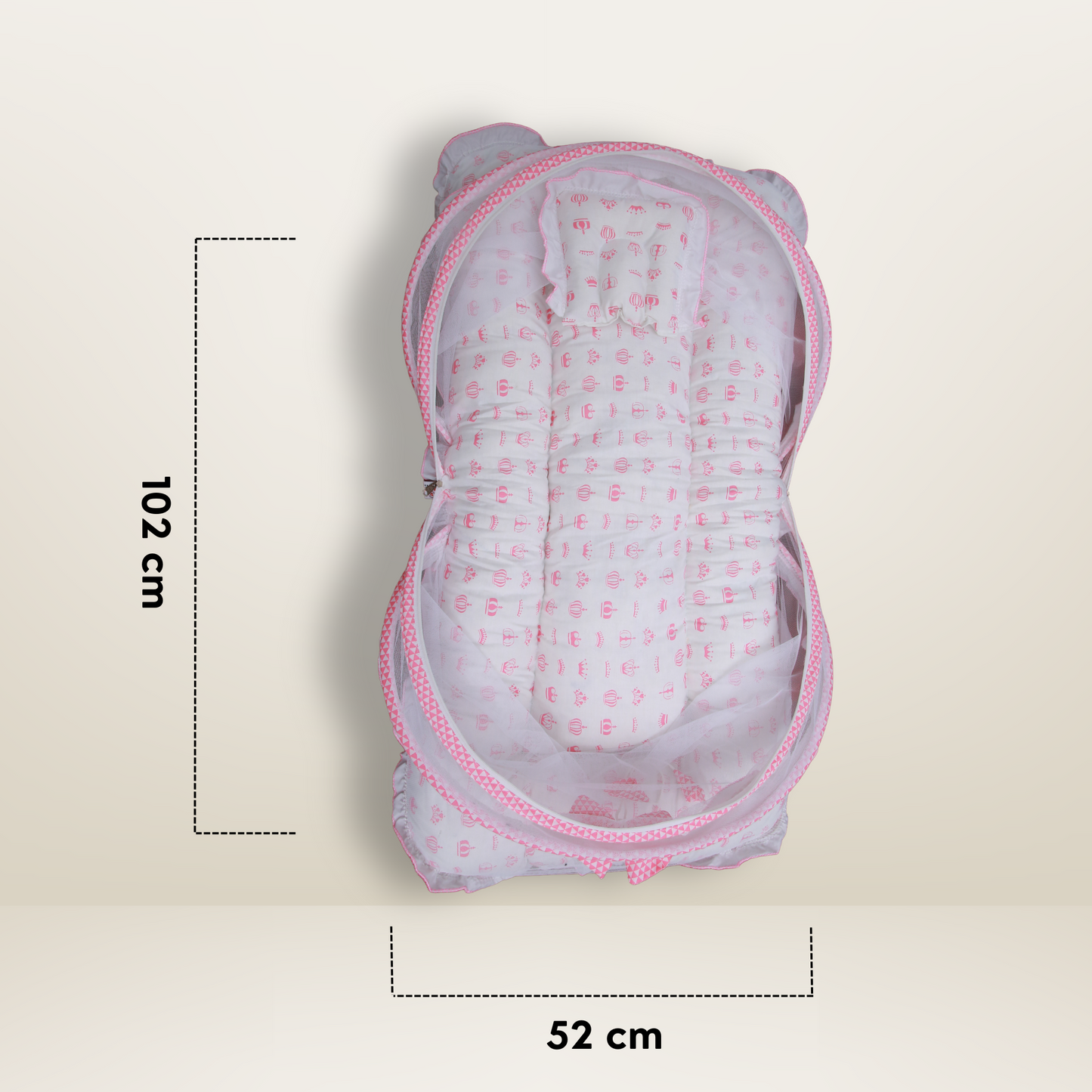 GB Dreamy Net Bed | (0-6 Months) | Pink