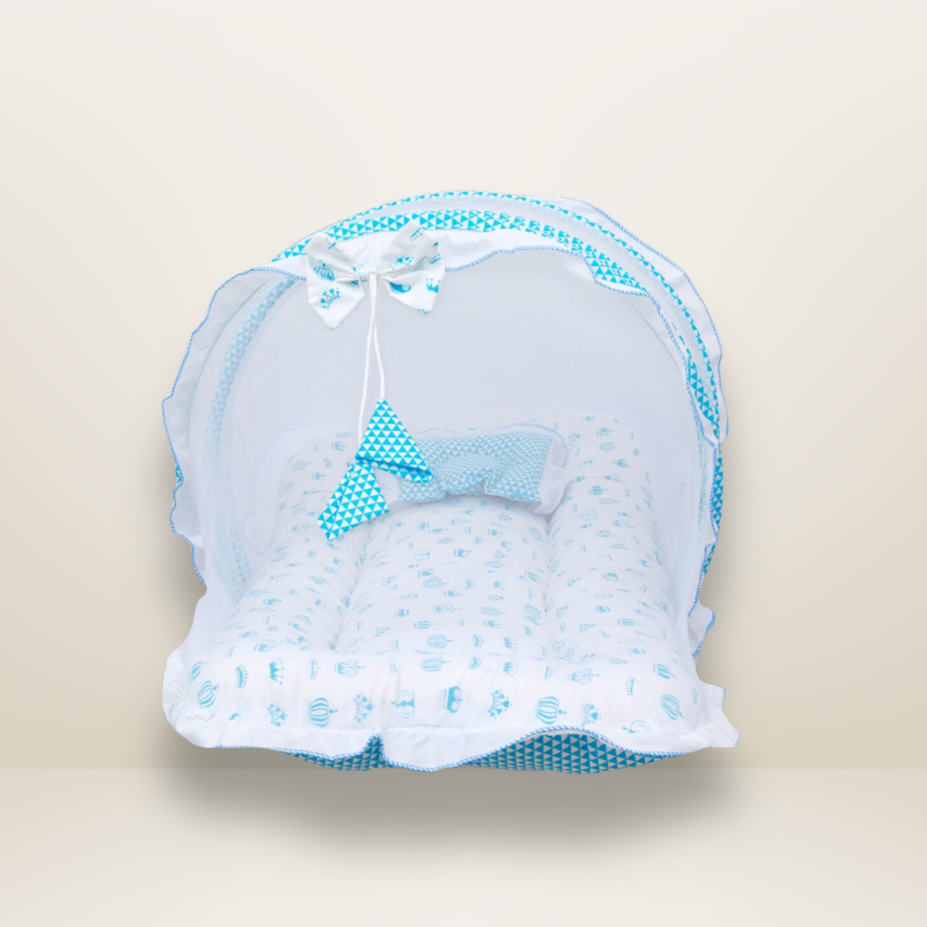 GB Dreamy Net Bed | (0-6 Months) | Sky Blue
