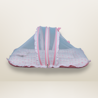 GB Dreamy Net Bed | (0-6 Months) | Pink