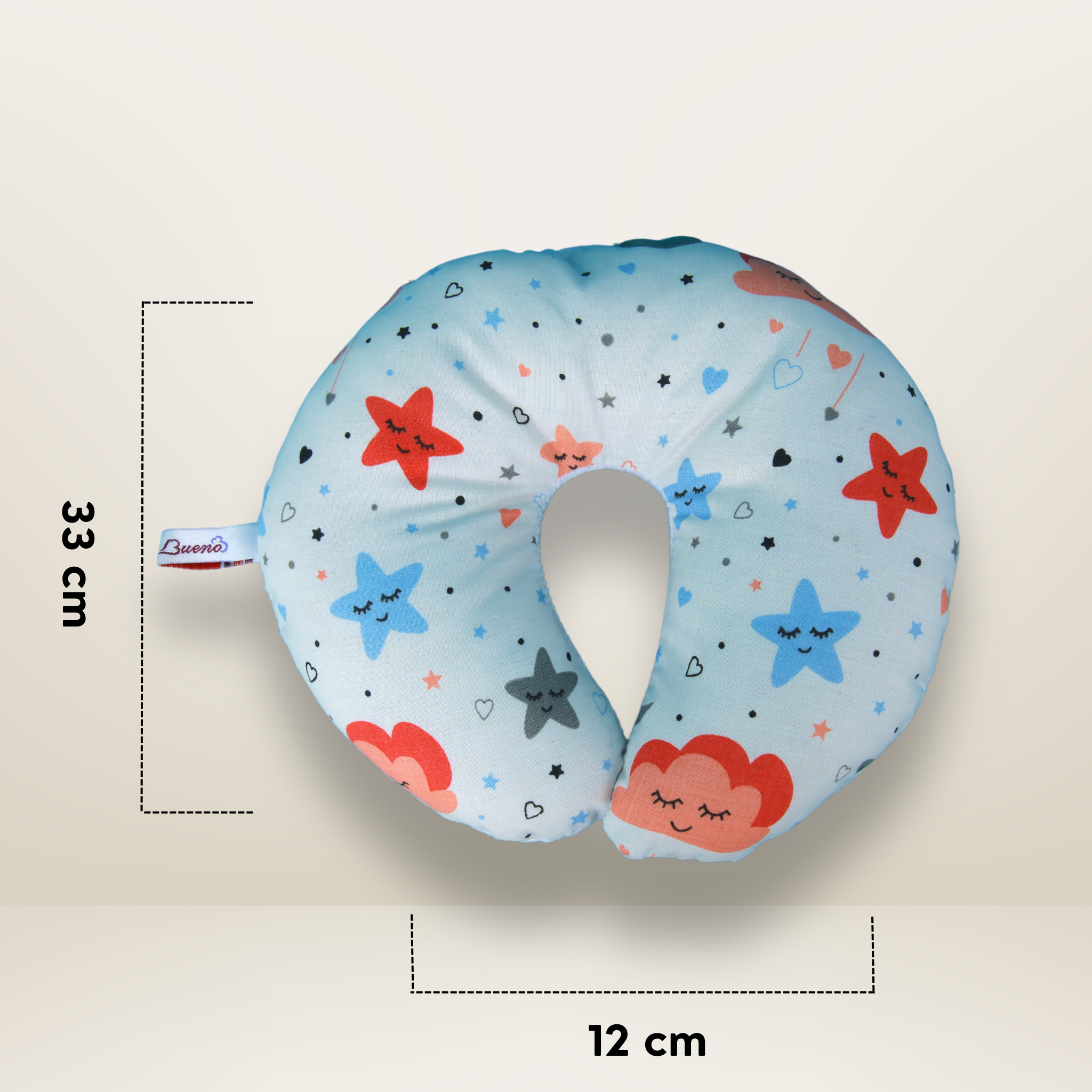 GB Plush Baby Pillow | White