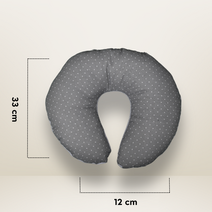 GB Plush Baby Pillow | Gray