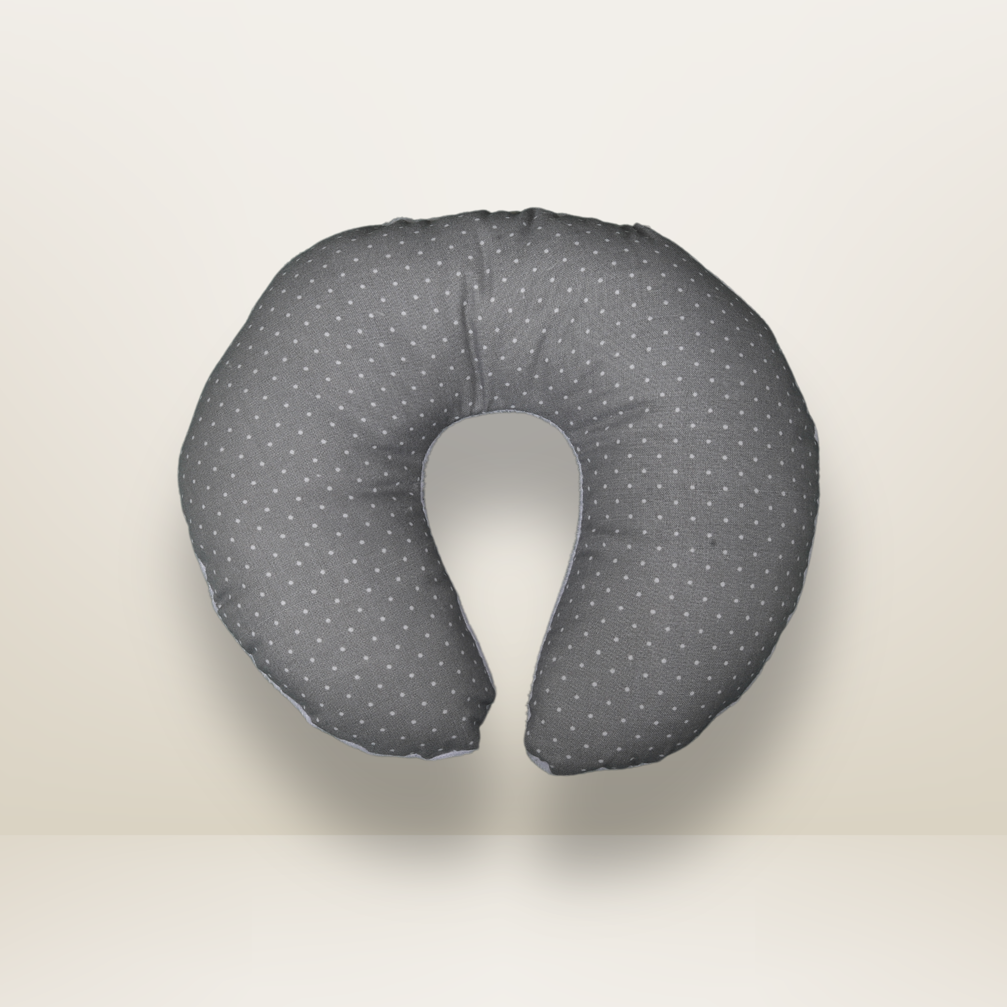 GB Plush Baby Pillow | Gray