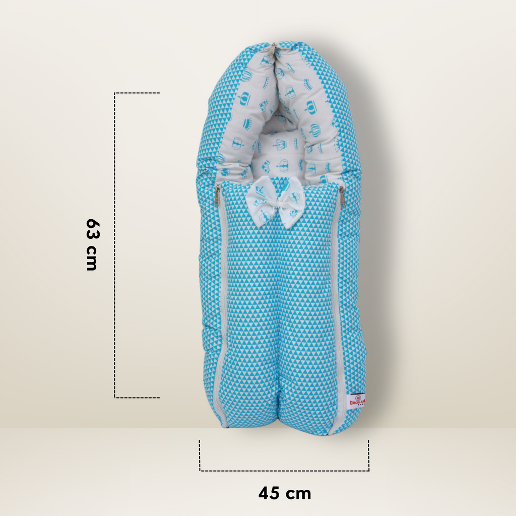 GB Swaddle Bed | (0-6 Months) | Sky Blue