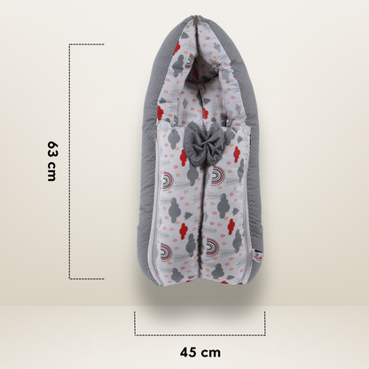 GB Swaddle Bed | (0-6 Months) | Gray