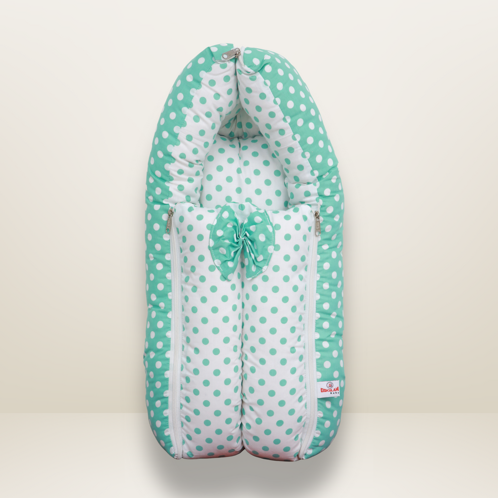GB Swaddle Bed | (0-6 Months) | Green