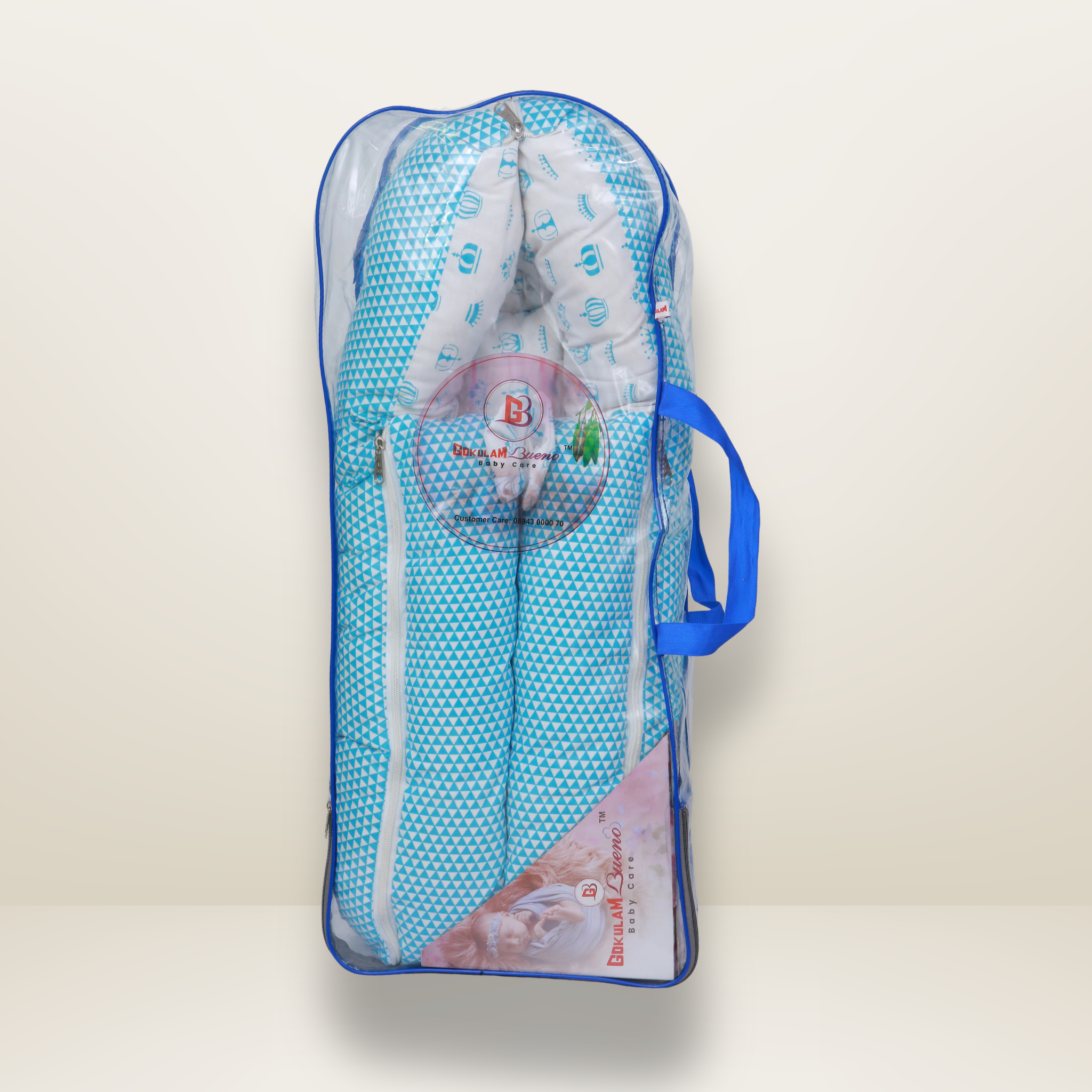 GB Swaddle Bed | (6-12 Months) | Sky Blue