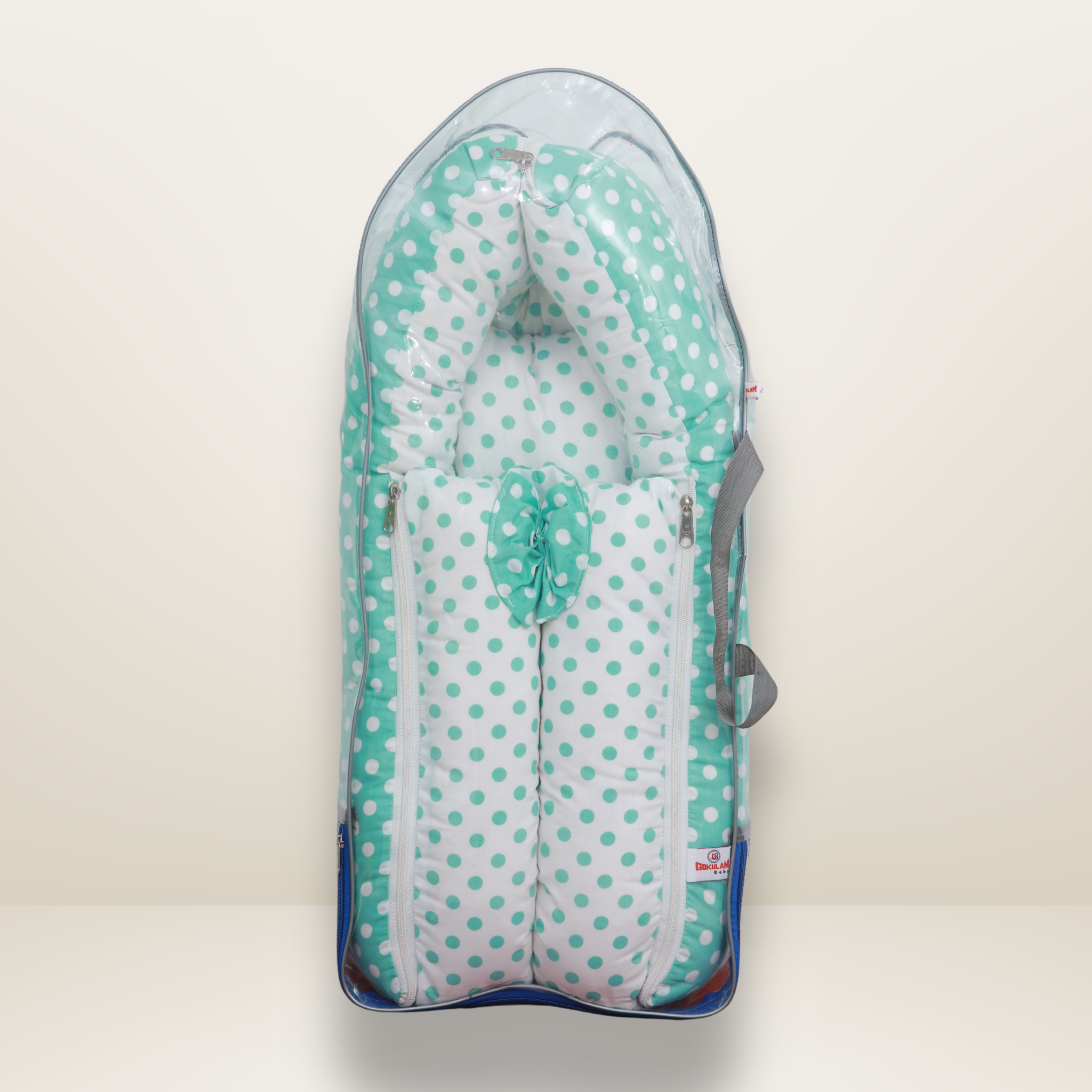 GB Swaddle Bed | (0-6 Months) | Green