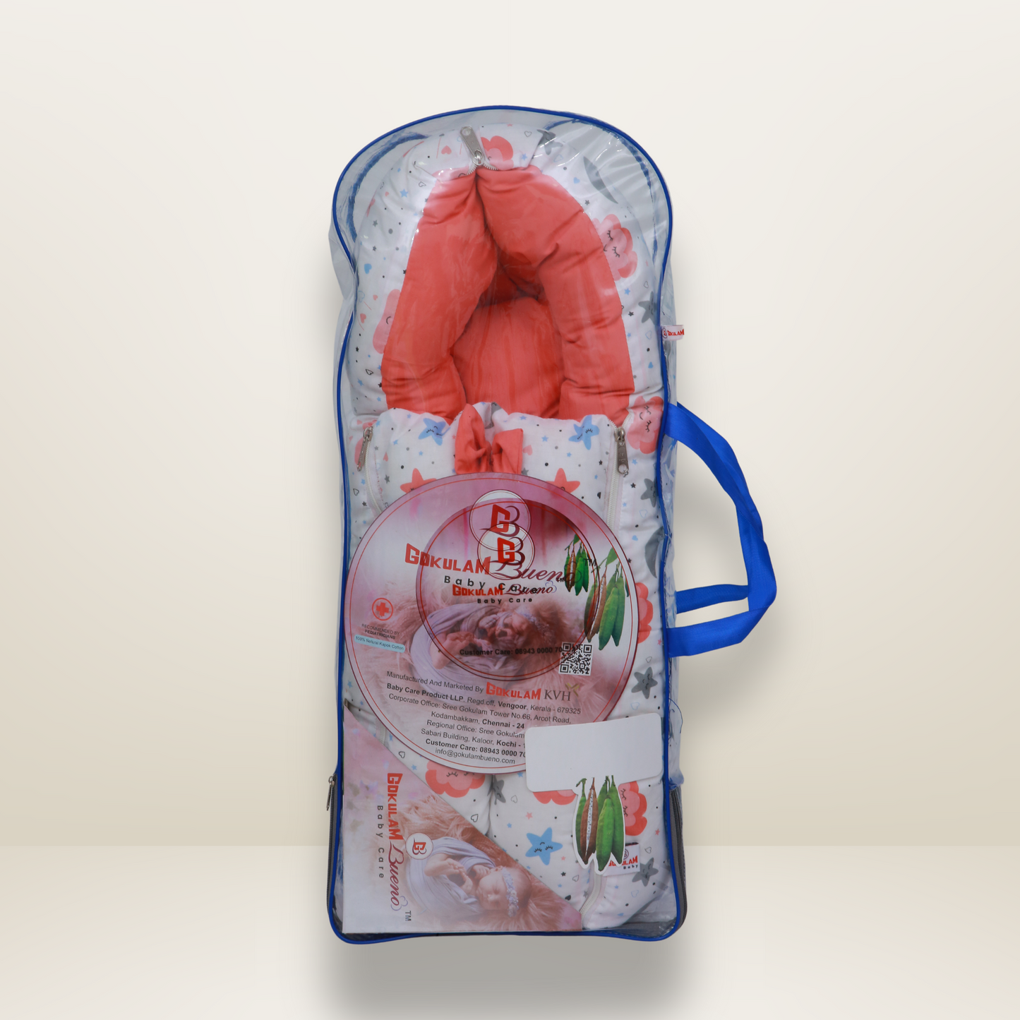 GB Swaddle Bed | (6-12 Months) | Red