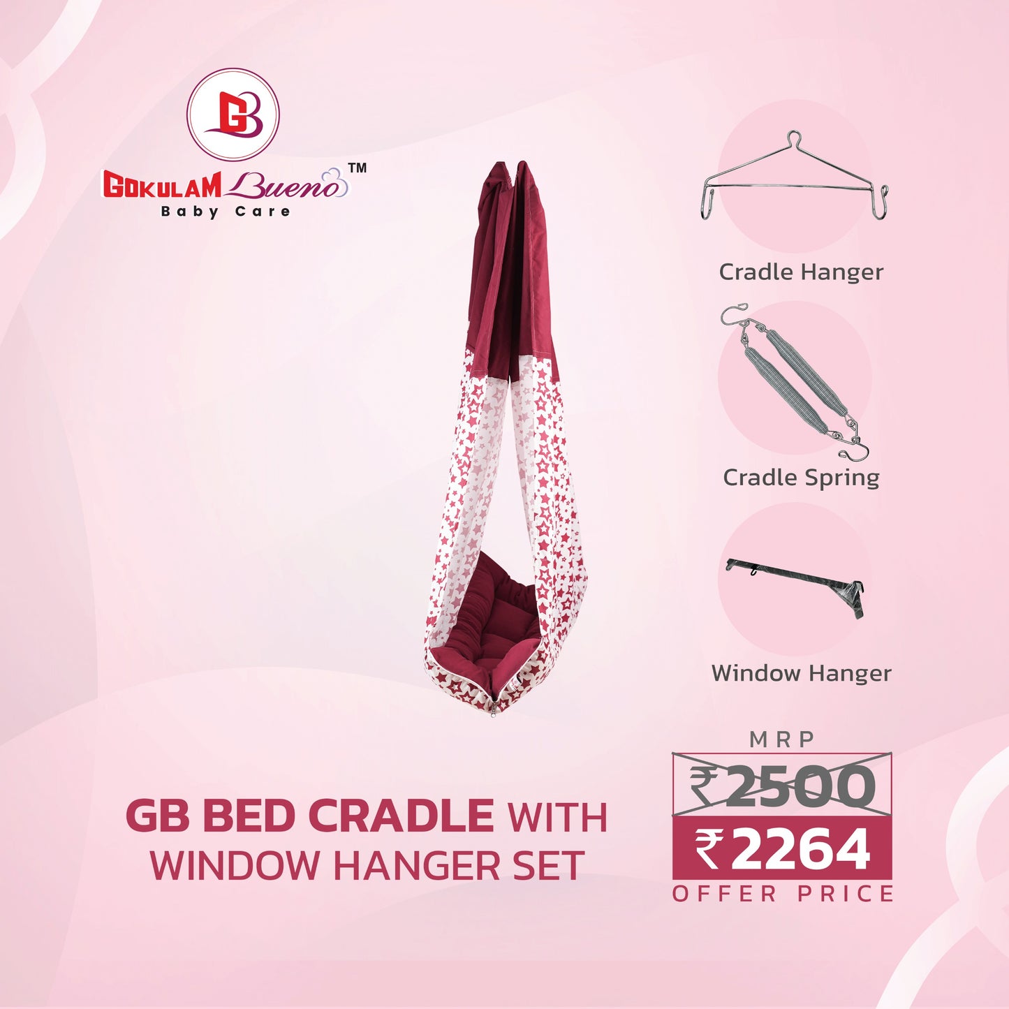 GB Bed Cradle Set with Window Hanger